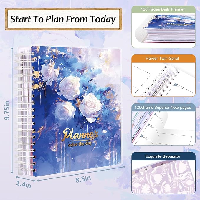 Planner 2026-2027, 18 Months Large Academic Daily Weekly Monthly Planner - Image 3