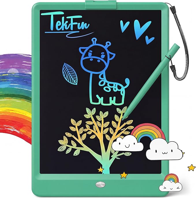 TEKFUN LCD Writing Tablet for Kids, 10-inch Coloring Drawing Pad, Mess Free by TEKFUN