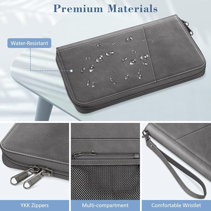 Fintie Family Passport Holder Wallet, RFID Blocking Travel Document Organizer - Image 6