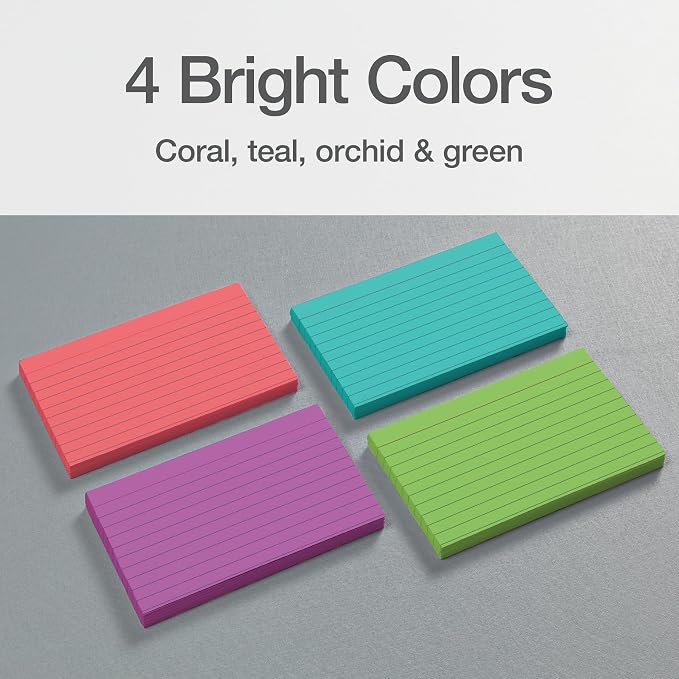 Oxford Ruled Index Cards, Lined Note Cards, Flashcards - Image 7