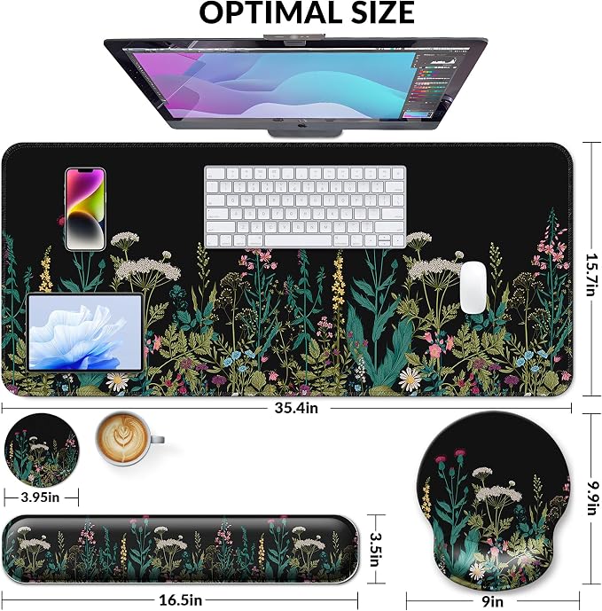 Desk Mat Set + Keyboard and Mouse Pad - Image 3