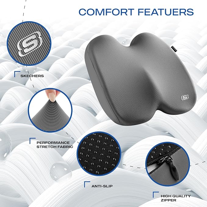 Skechers Seat Cushion, Ergonomic Memory Foam Cushion - Image 3