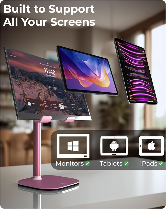 COOPER TabHolder, 7-10" Height Adjustable Tablet Stand, Premium iPad Stand - Image 5