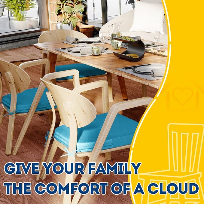 AAAAAcessories D-Shaped Chair Cushions, Machine-Washable Cover - Image 6