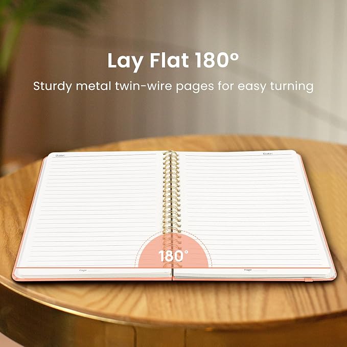 Taja Lined Spiral Journal Notebook - Image 4