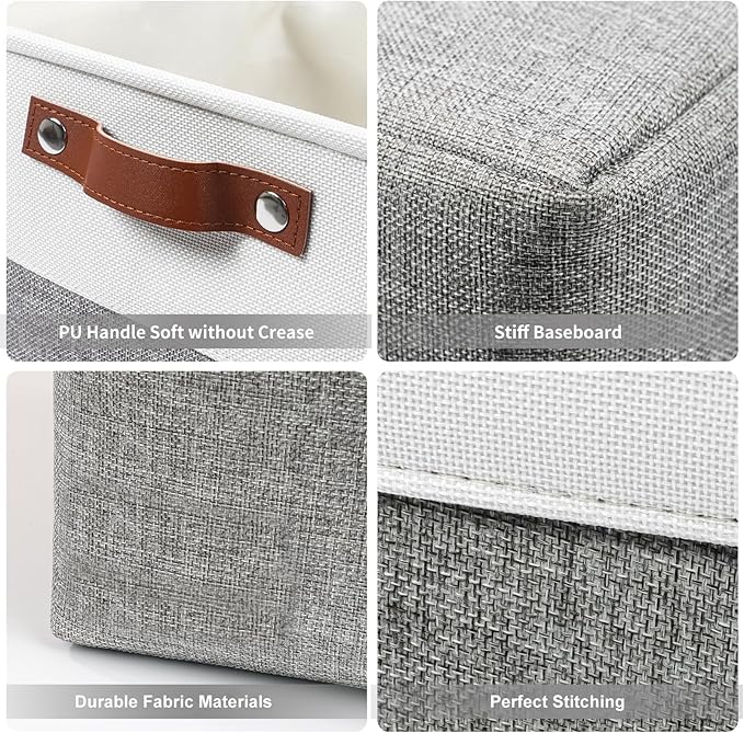 Bagnizer Storage Bins Large Fabric Storage Baskets - Image 5