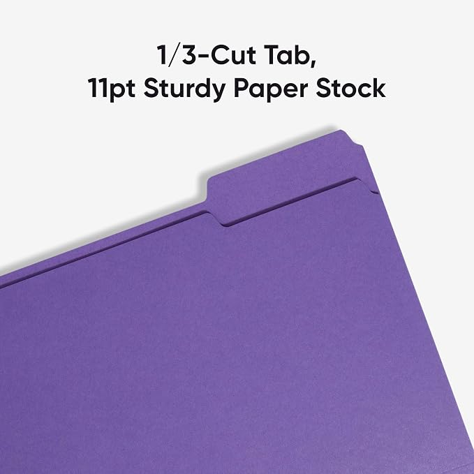Smead Standard File Folders, 1/3-Cut Tabs, Letter Size - Image 4
