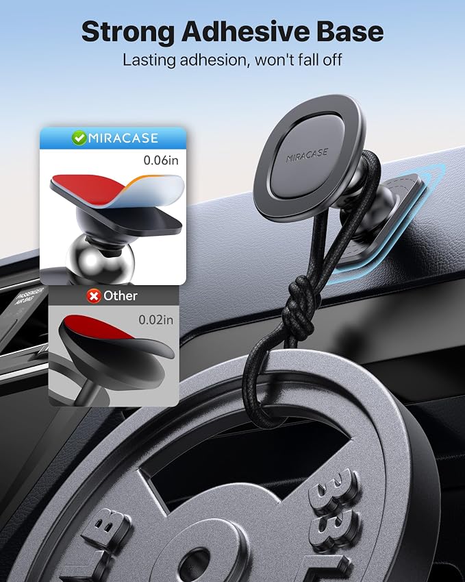 Miracase for MagSafe Car Mount【Strong Magnets】 Magnetic Phone Holder for - Image 3