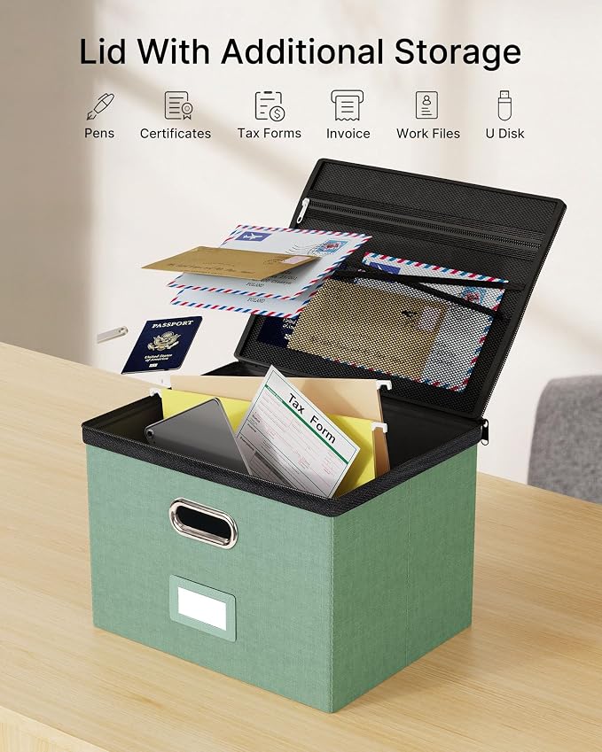Oterri 1 Pack Large File Organizer Boxes - Image 2