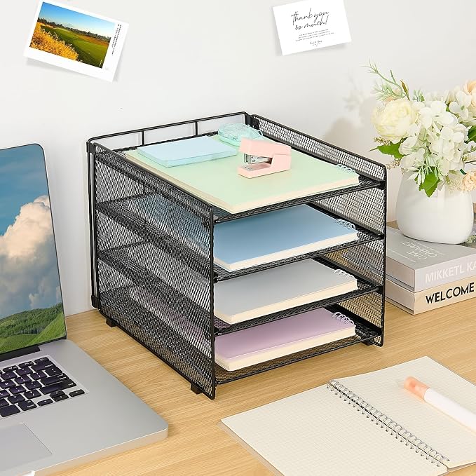 OPNICE 4-Tier Paper Organizer Letter Tray, Desk Organizers and Accessories - Image 6