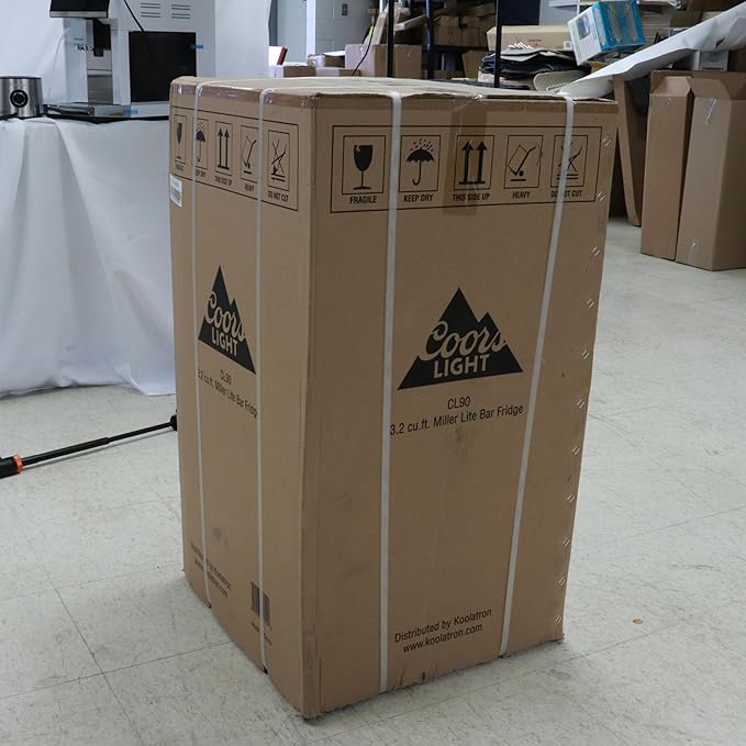 Coors Light Refrigerator - Mini Fridge For Kitchen, Bedroom, Office, Dorms, Cuarto, Cool Storage For Wine, Drink, Beverages, Compact Free Standing, Neveras Pequeñpara, 3.2 Cubic Feet Capacity, White-DeskLoop Office