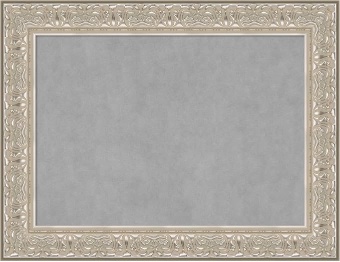 Amanti Art Silver Framed Magnetic Board 27x35 Medium Vision Board by AmantiArt
