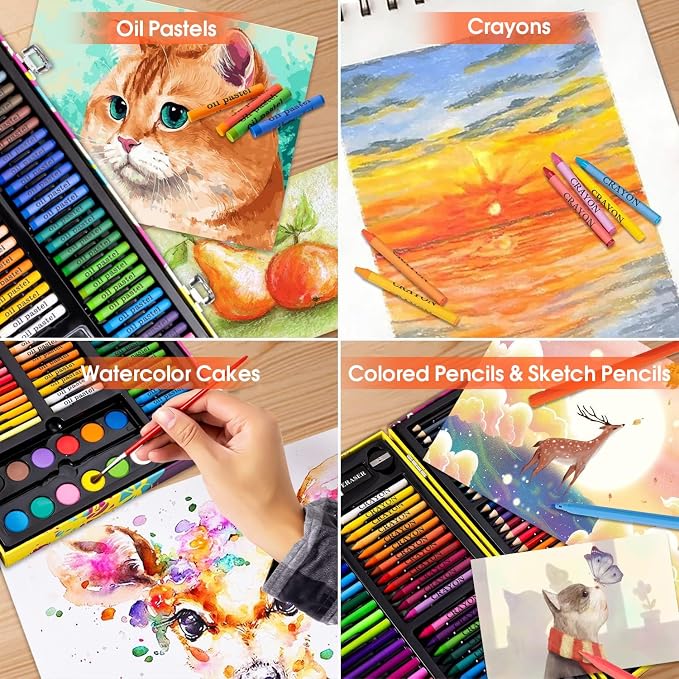 Art Supplies, 180 Pack Drawing Painting Set - Image 5