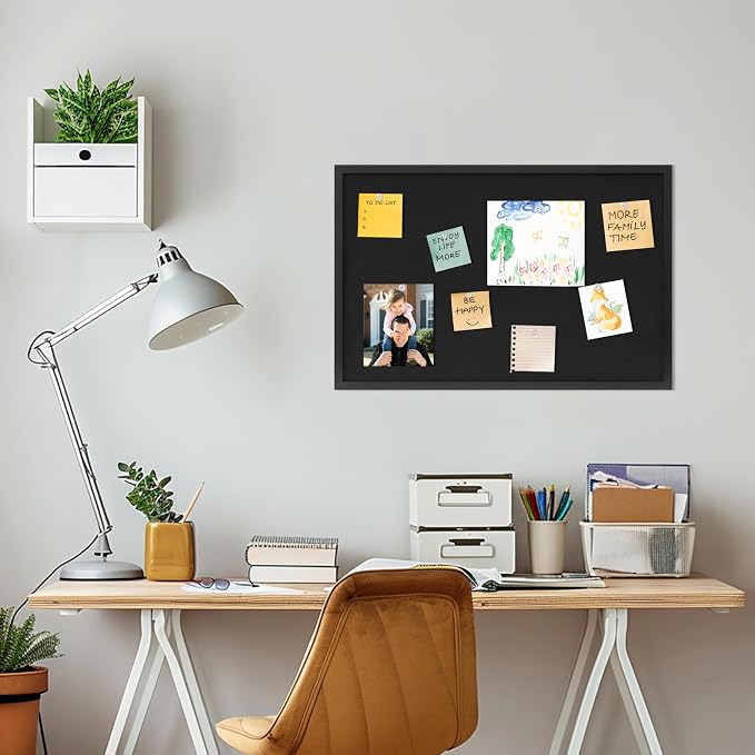 DAHAPYBOO Cork Board with Linen Black 2Pack, Bulletin Board 30"x20" | Corkboards - Image 7