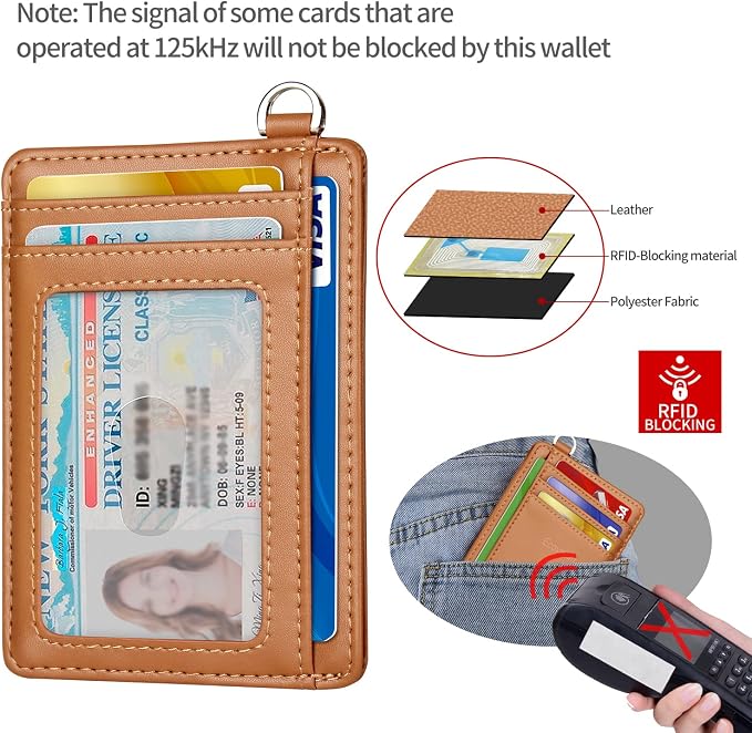 Slim Minimalist Front Pocket Wallet, RFID Blocking Credit Card Holder Wallet - Image 4