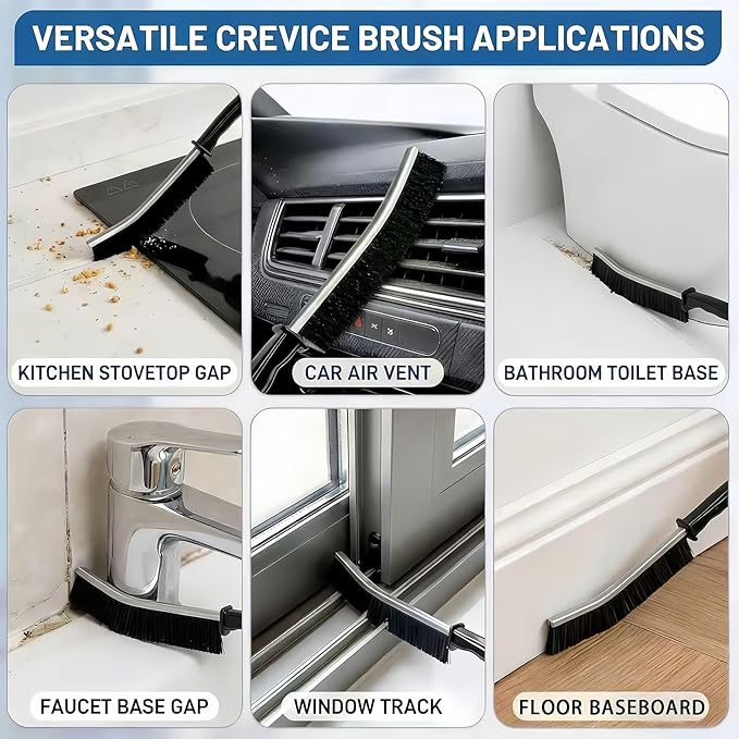 23Pcs Crevice Cleaning Brush Set, Hard Bristle Scrub Brushes Tools - Image 2