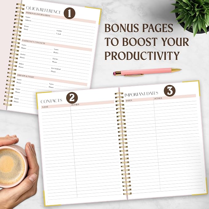 Decorably 120 Pages My to Do Planner Undated Notebook - Image 7