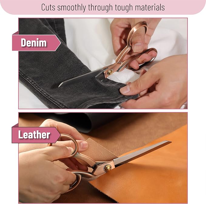 Mr. Pen- Premium Tailor Scissors, 8-Inch | Heavy Duty Carbon Steel Sewing & - Image 3
