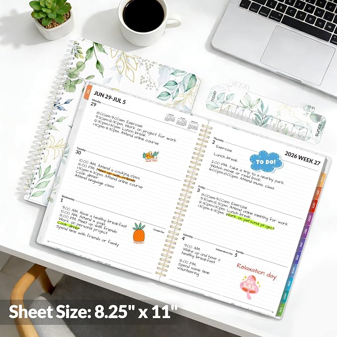 SUNEE Academic Planner 2026-2027 – Weekly & Monthly Planner, July 2026 to June - Image 6