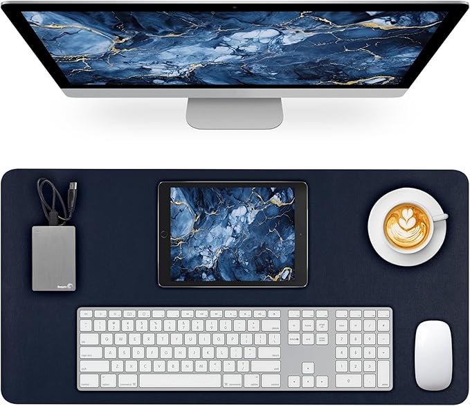 Desk Pad Mat, Computer Mouse Pad Non-Slip, Waterproof Keyboard Mats by Meetcolor