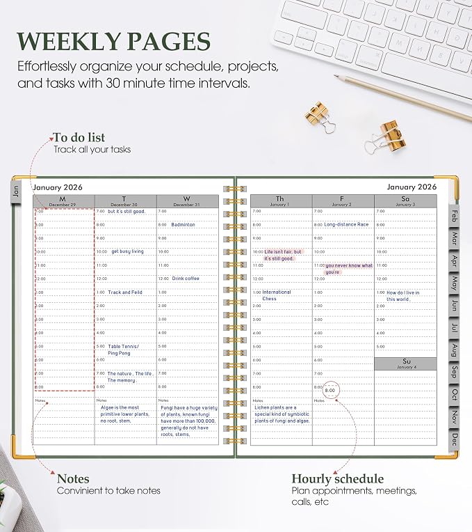 2026 Planner, Weekly and Monthly Calendar Planner from January 2026 - Image 3
