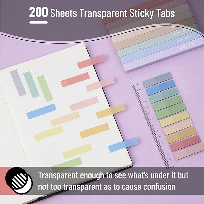 Mr. Pen- Aesthetic Highlighters and Gel Pens, 16 Pack | 200 Sheets Sticky Tabs - Image 3