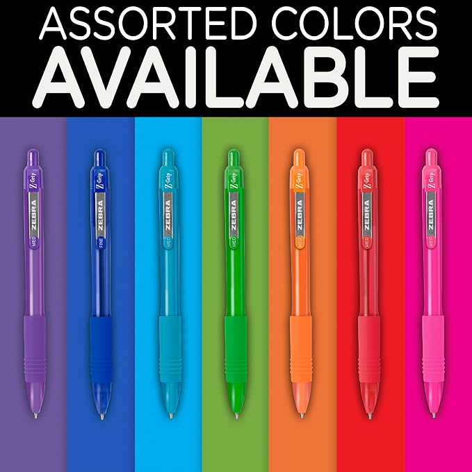 Zebra Pen Z-Grip Recycled Retractable Ballpoint Pens, Durable Metal Clip - Image 5