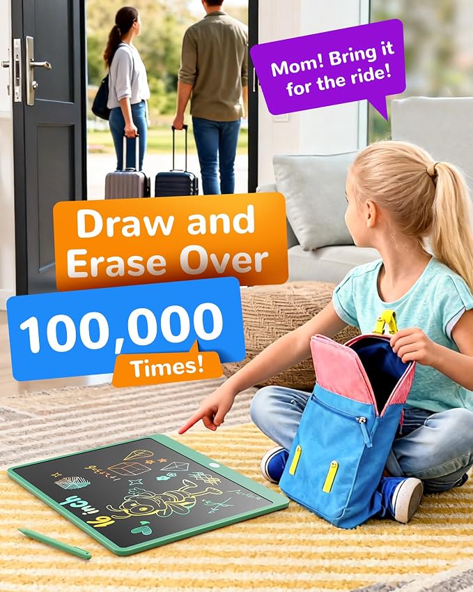 KOKODI LCD Writing Tablet, 16 Inch Colorful Toddler Doodle Board Drawing Tablet - Image 5