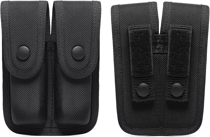TACNEX Single/Double Magazine Pouch Duty Belt Nylon Mag Holder Pistol Mag MOLLE - Image 4