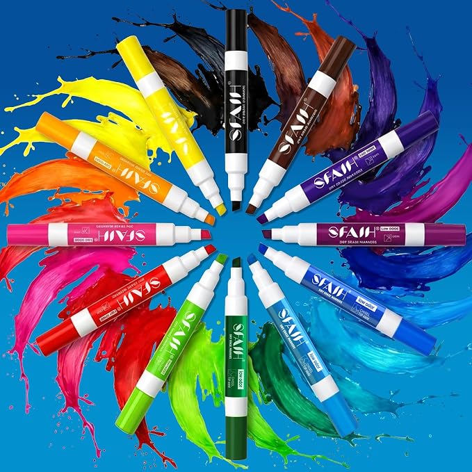 SFAIH Dry Erase Markers Chisel Tip - Image 9