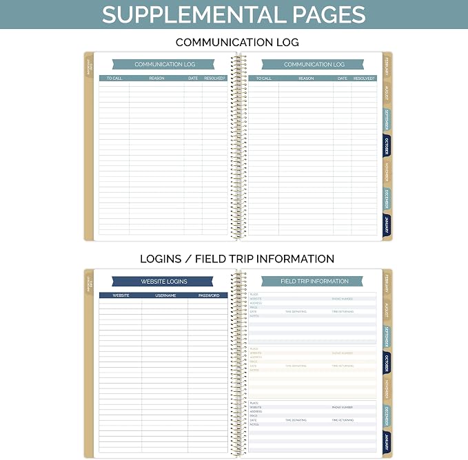 bloom daily planners Undated Academic Year Teacher Planner & Calendar - Image 6
