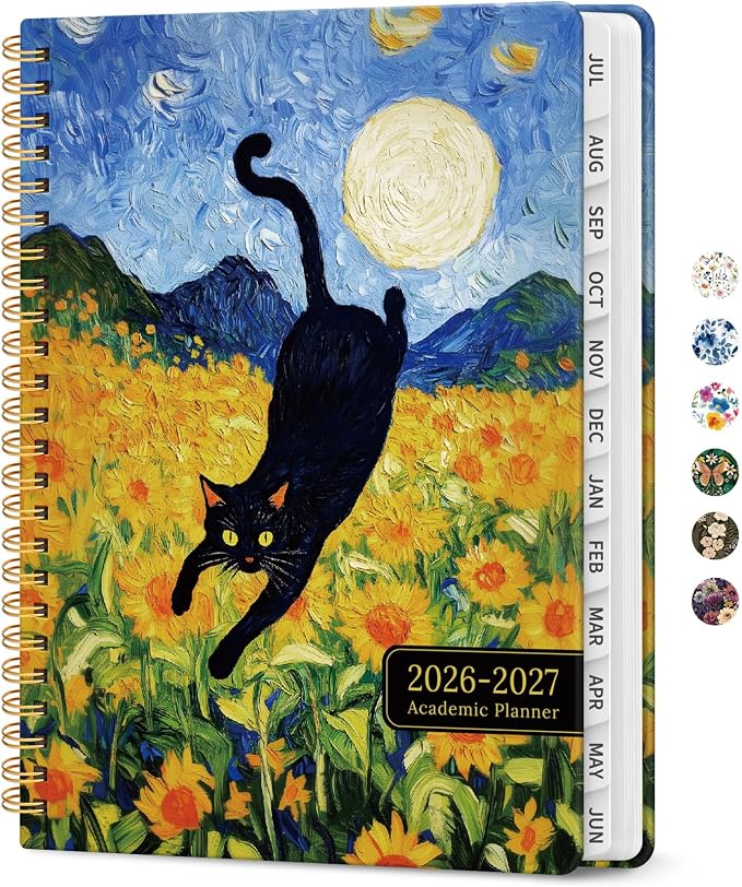 Planner 2026-2027, Academic Year Monthly and Weekly Calendar Planner, Jul 2026 by Taja