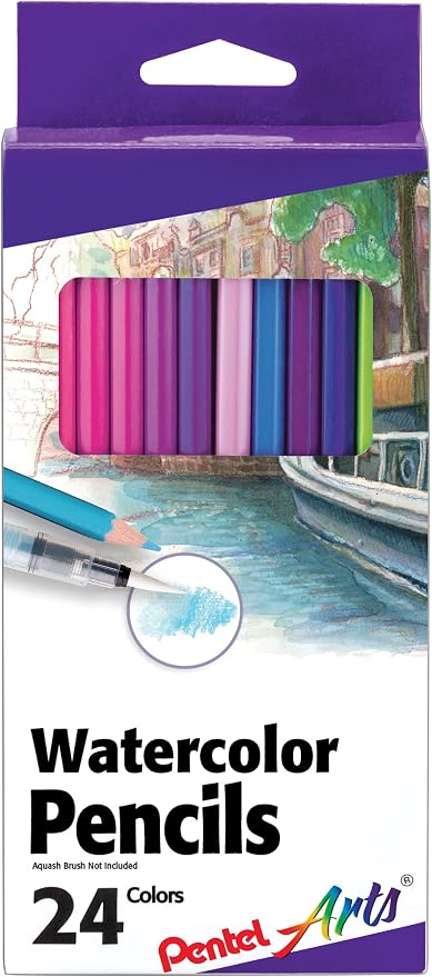 Pentel Arts Watercolor Pencils 24/ Package by PentelofAmerica