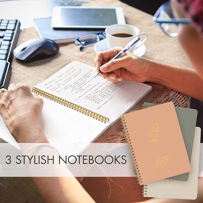 ZICOTO Aesthetic Spiral Notebook Set of 3 - Image 9