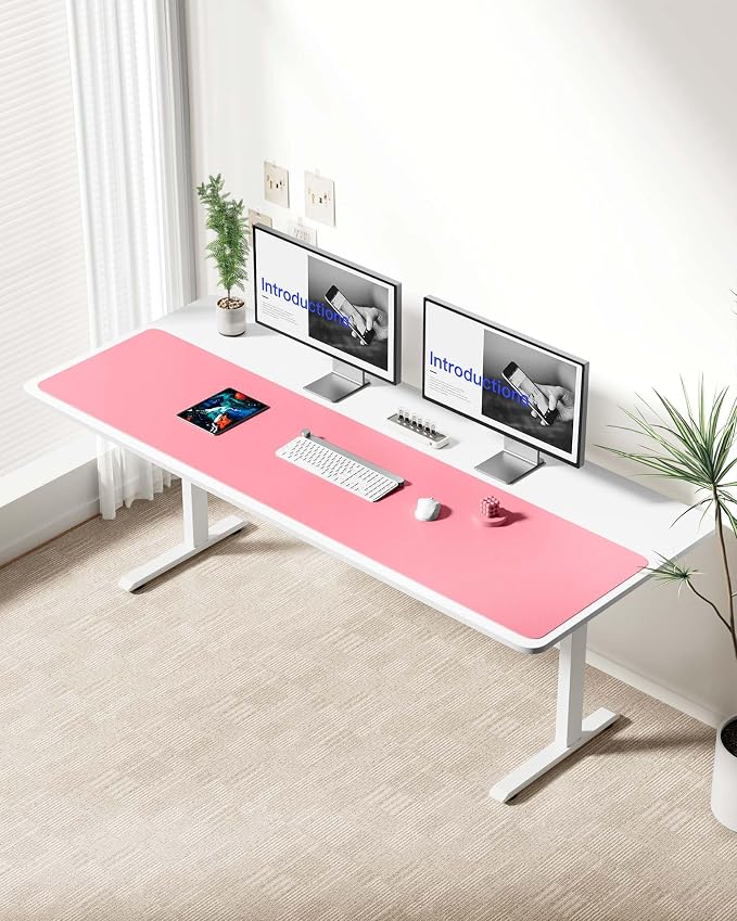YSAGi Leather Desk Protector, Office Mat, Large Mouse Mat, Non-Slip PU Leather - Image 2