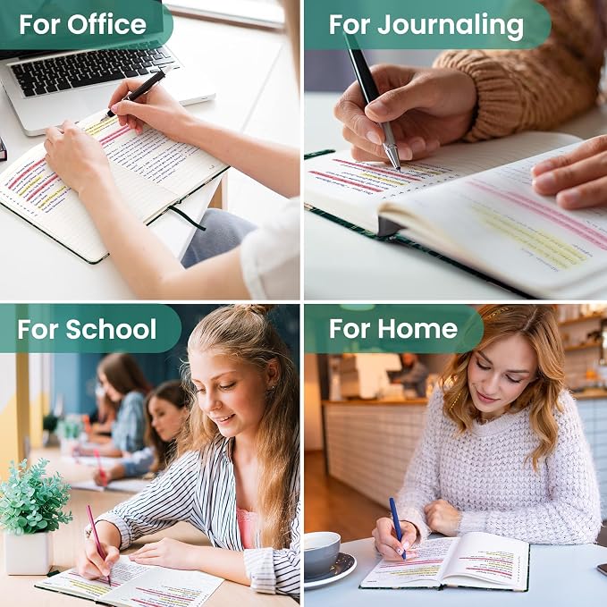 Lined Journal Notebook for Women & Men, Hardcover Leather Journal for writing - Image 6