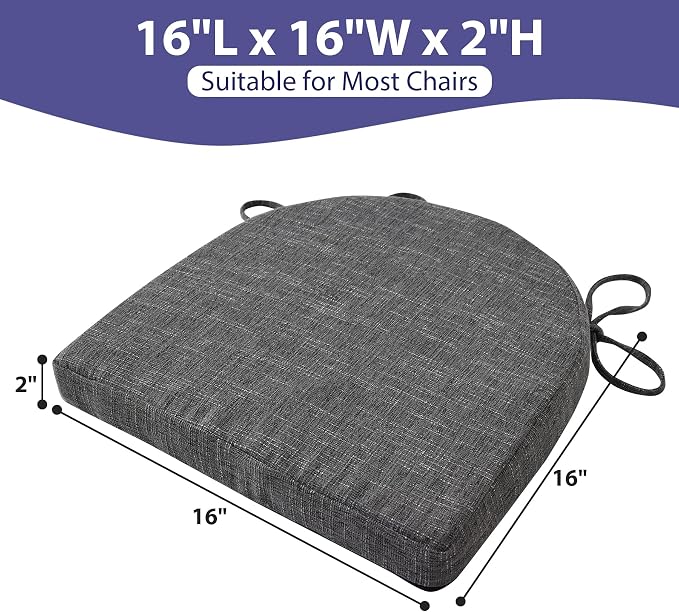 IPYNBAP Chair Cushions for Dining Chairs, Kitchen Chair Cushions, Non Slip - Image 3