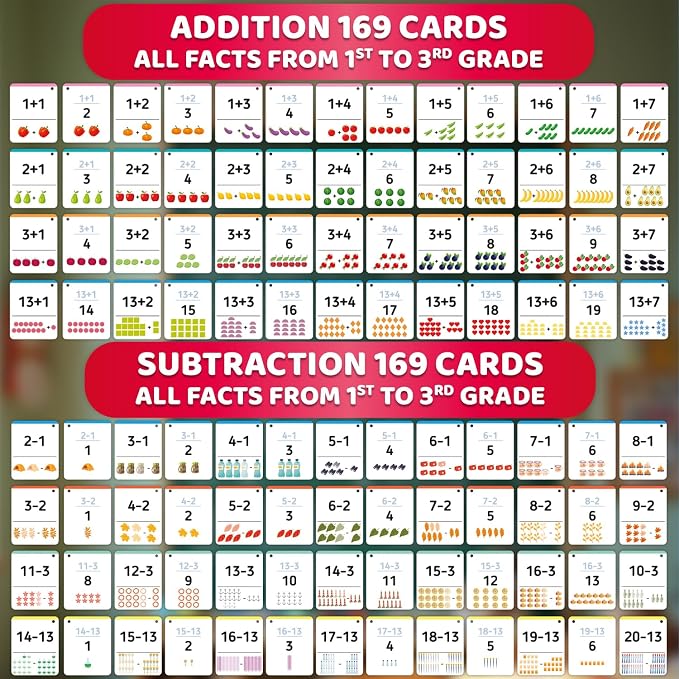QUOKKA Addition & Subtraction Flash Cards Set - Image 4