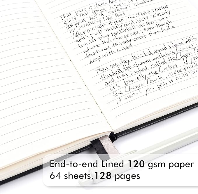 feela 12 Pack Notebooks Journals Bulk with 12 Black Pens, A5 Hardcover Notebook Classic Ruled Journal Set with Pen Holder for School Business Work Travel Writing, 120 GSM, 5.1”x8.3”, Black-DeskLoop Office