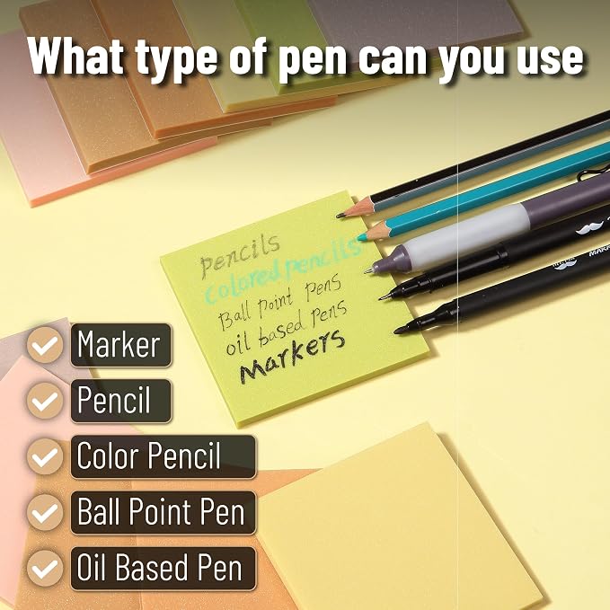Mr. Pen- Transparent Glitter Sticky Notes, 12 Pads, 600 Sheets | Glitter - Image 5