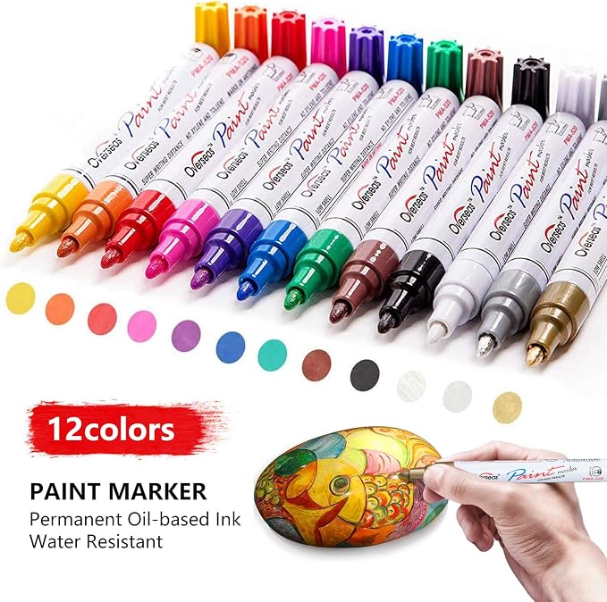 TFIVE Paint Pens Paint Markers on Almost Anything Never Fade Quick Dry and - Image 8