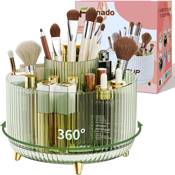 fanado 360° Rotate Makeup Brush Holder Organizer, Makeup Organizers Countertop by Unknown