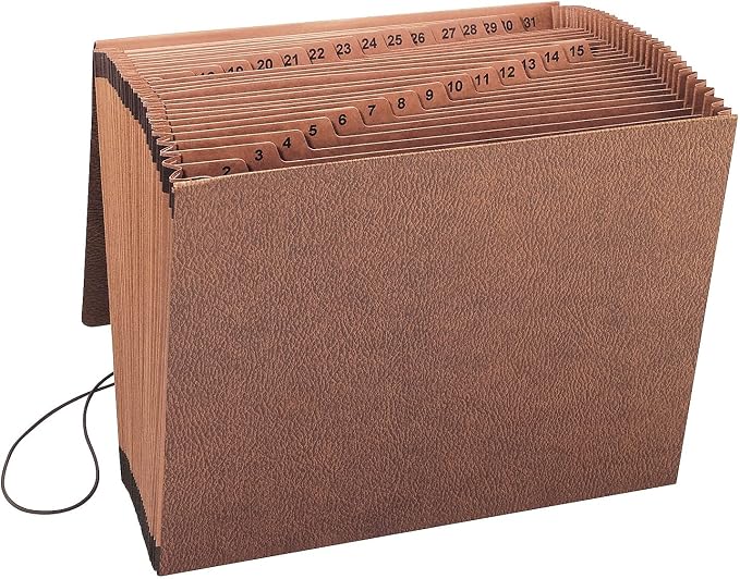 Smead TUFF Expanding File, 31 Pockets, Flap and Cord Closure, Letter Size - Image 9