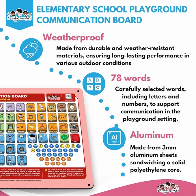 Weather-Proof Aluminum School Playground Communication Board - Image 7