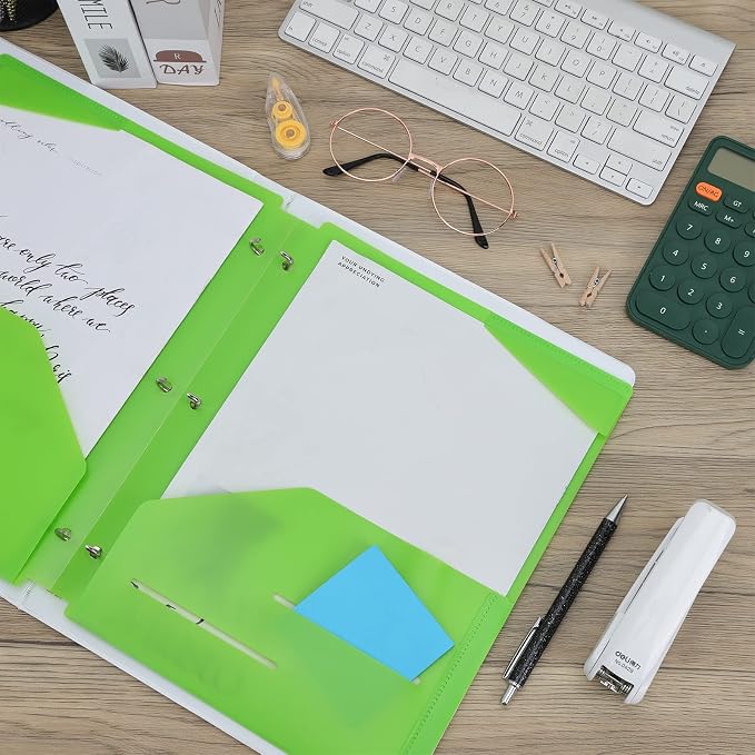 EOOUT Binder Folders 10pcs Colored File Folders, Plastic Folders - Image 7