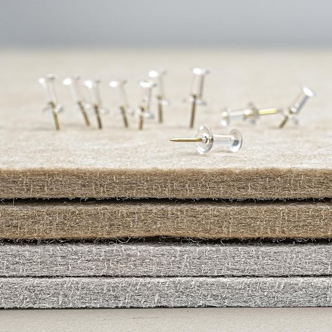 Bulletin Board, 36 x 24 Inches Felt Pin Board, Cork Alternative - Image 6