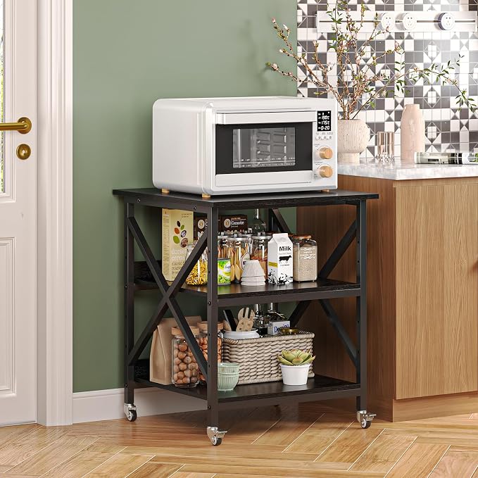 VENNQD 23.6 x 23.6 x 30.3 Inches Printer Stand, Large Printer Table - Image 8