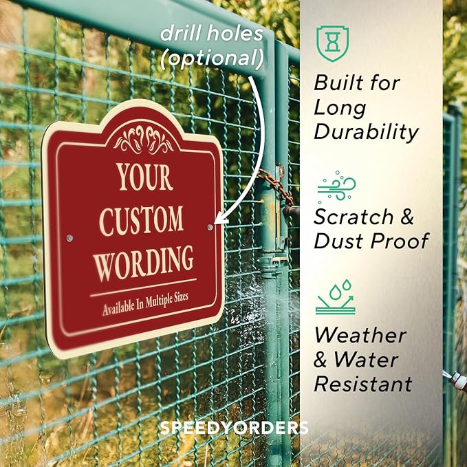 Personalized Custom Decorative Outdoor Metal Sign - Image 6
