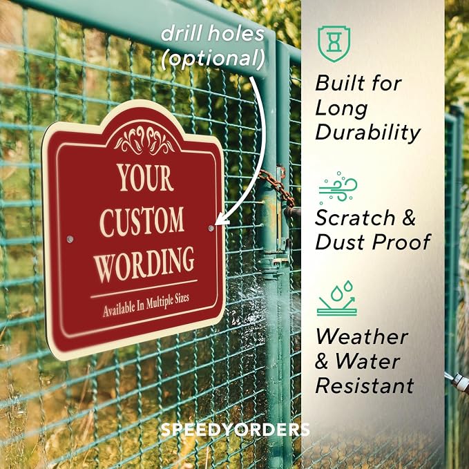 Custom Decorative Outdoor Metal & Aluminum Signs, Personalized Driveway Signs - Image 6