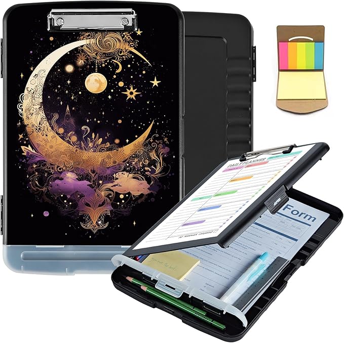 Clipboard with Storage, Clip Boards 8.5X11 with Storage & Pen Holder, Heavy by Unknown
